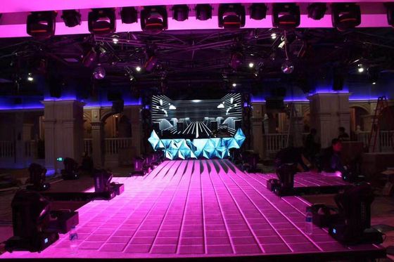 P6.25 LED Floor Display 4500mcd High Brightness LED Dance Floor Panels With 1000KG Load Bearing Shenzhen Factory
