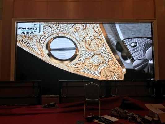 7.68m*4.032m Indoor LED Video Screen 3mm Pixel Pitches High Brightness
