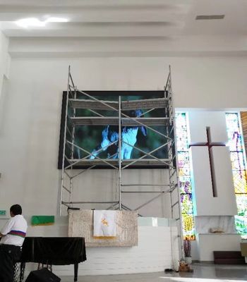 P4 LED Wall Display Screen 64 Dots X 32 Dots For Cathedral Hotel And Conference Shenzhen Factory