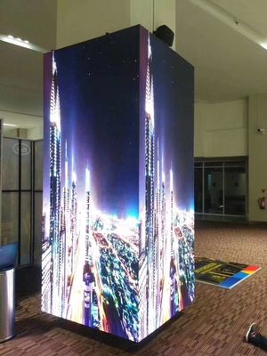 Square Pillar Type LED Illuminated Video Walls 1.6mm Small Diagonal Seam Shenzhen Factory