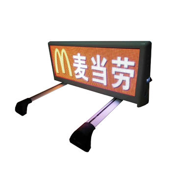 Outdoor Two Side Taxi LED Mobile Billboard IP65 Waterproof P3.33 960mm*320mm Wifi Control