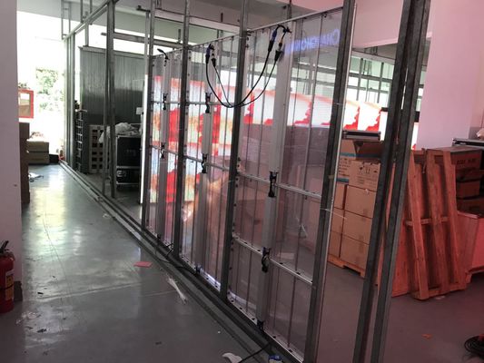1m*0.5m SMD 2020 Transparent LED Video Screen IP33 Show indoor  LED Video Wall Shenzhen Factory