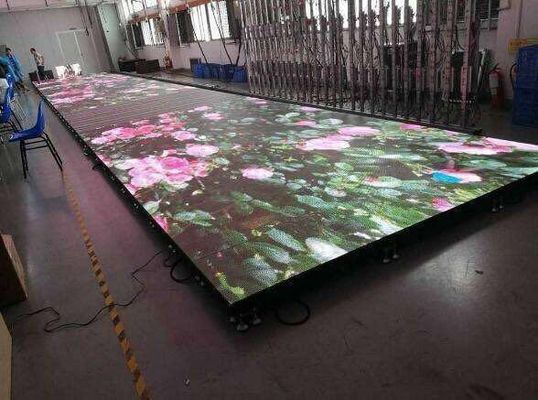 Stage Display P4.81 High Strength LED Dance Floor Panels 500mmx1000mm IP54 Shenzhen Factory