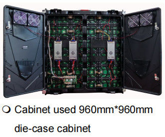 Outdoor Alum Die-Case Cabinet Sport Advertising LED Display High Brightness P10 960mm*960mm Shenzhen Factory