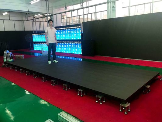 Full Color P3.91 SMD 1415 LED Floor Display With Iron Reinforce Mask