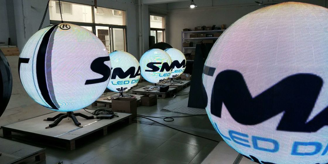IP33 Waterproof LED Sphere Display 1/16 Scan 0.8m 1m 1.2m Ball Diameter